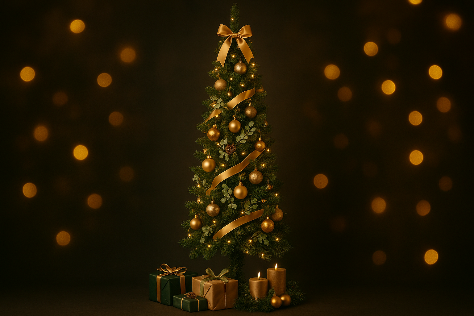 So dekorierst du einen schmalen (Slim) künstlichen Weihnachtsbaum richtig