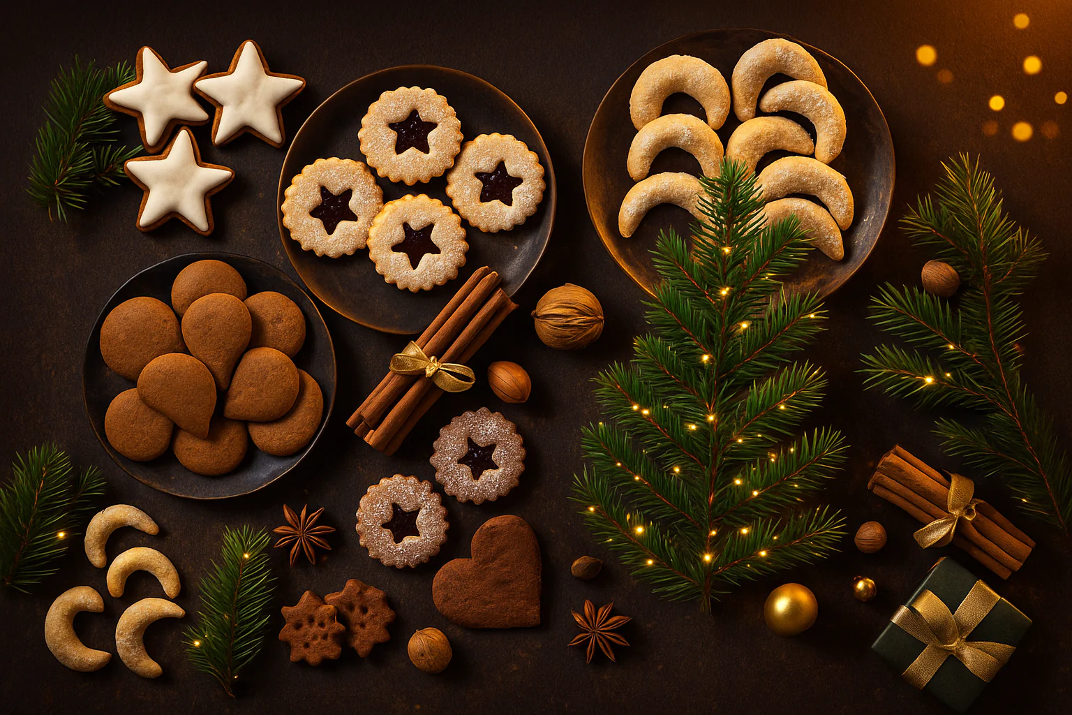 Weihnachtsplätzchen voller festlichem Geschmack