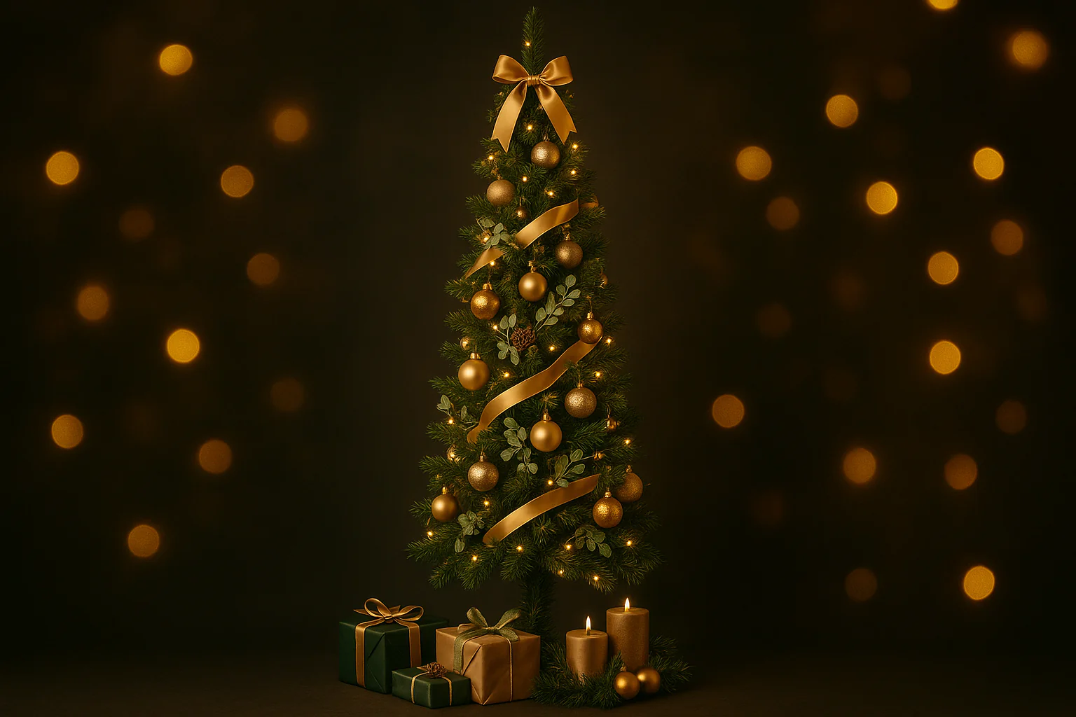 So dekorierst du einen schmalen (Slim) künstlichen Weihnachtsbaum richtig